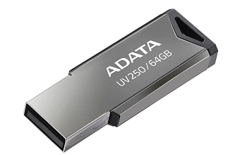 Флешка .64Gb ADATA UV250 USB2.0 плоская металлическая