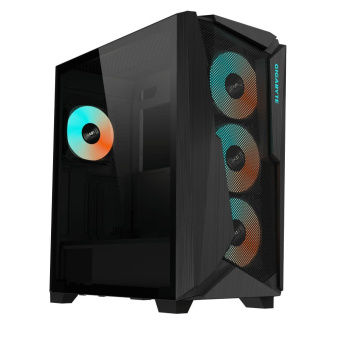Корпус GIGABYTE C102B GB-C102G (MidTower, 2*USB3.0, без БП, mATX) чёрный