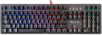 Клавиатура проводная A4Tech Bloody B810R NetBee Rainbow Led черный