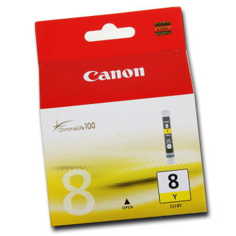 Картридж струйный Canon CLI-8Y для PIXMA MP800/MP500/iP6600D/iP5200/iP5200R/iP4200, желтый