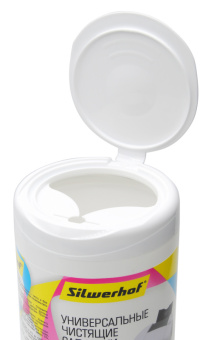 Салфетки Silwerhof Влажные салфетки универсальные (100шт) туба