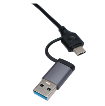 Разветвитель USB-C - 4-in-1-multi-port, Gembird UHB-C444 серый