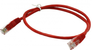 Кабель патч-корд .Patch cord кат.5e  0.5м, Cablexpert, многожильный, красный