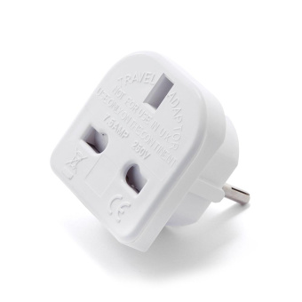 Переходник для розетки EU, UK в RU, Gembird A-AC-UKEU-001