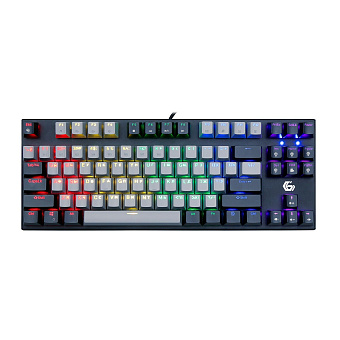 Клавиатура проводная Gembird KB-G600 Rainbow черный