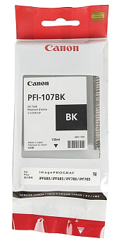 Картридж струйный Canon PFI-107BK для IPF 680/685/780/785, чёрный