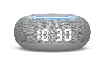 Умная колонка VK Капсула Мини 5Вт с часами, светло-серый