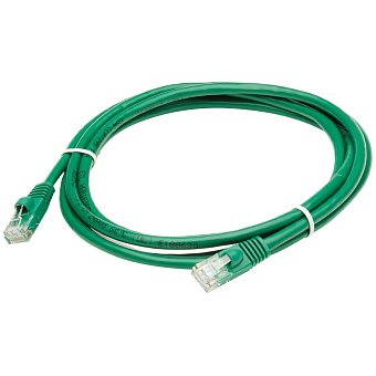 Кабель патч-корд .Patch cord кат.5e  1.0м, Cablexpert, многожильный, зеленый