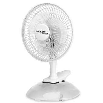 Вентилятор Scarlett SC-DF111S01 (настольный, регулируемый наклон и поворот, 2 режима работы, 25W)