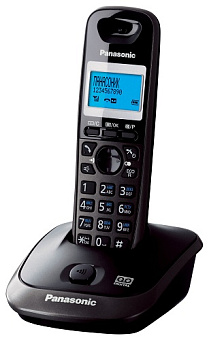 Радиотелефон Panasonic DECT KX-TG 2521 RUT (АОН, автоответчик, спикерфон, полифония, темно-серый мет