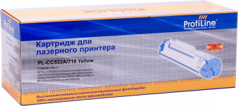 Картридж лазерный ProfiLine для HP CC532A, желтый