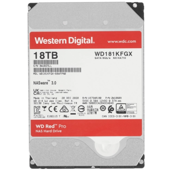 Жесткий диск SATA 18Tb WD Red Pro 7200rpm 512Mb SATA-3