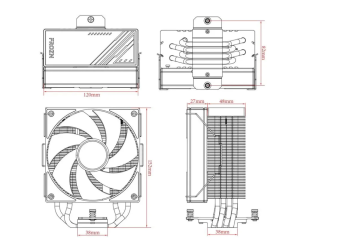 Кулер для процессора ID-Cooling FROZN A410 ARGB 1851/AM5 220W White