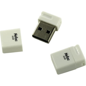 Флешка 64Gb Netac U116 USB2.0 миниатюрная пластиковая, белая