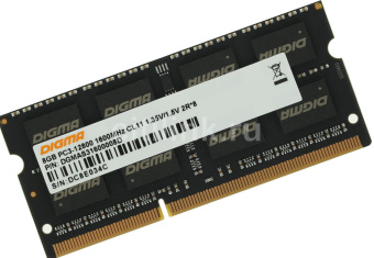 Модуль памяти SODIMM DDR3 8192Mb PC-12800 1600MHz Digma 1.35v