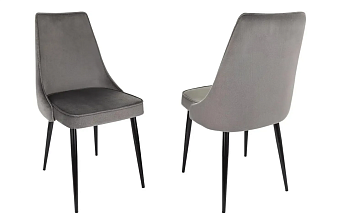 Кресло Бюрократ CH-K4_2 комплект 2шт т.серый Holland 18 металл черный на ножках