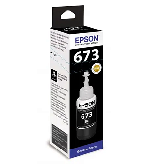 Картридж струйный EPSON T6731 для Epson L800/L805/L810/L850/L1800, чёрный_