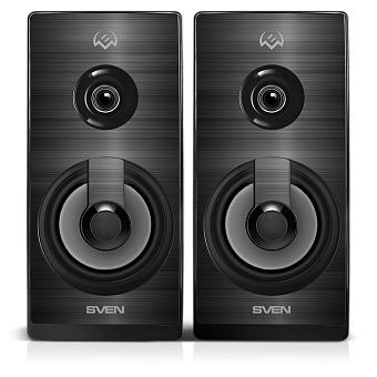 Акустическая система SVEN SPS-512 2.0, 6W, USB, RGB, чёрные