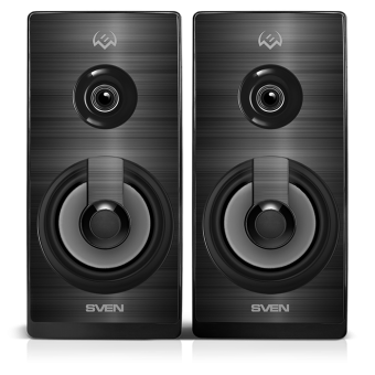 Акустическая система SVEN SPS-512 2.0, 6W, USB, RGB, чёрные