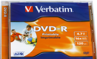 Диск DVD+R 4,7Gb Verbatim 16x Jewel case Printable