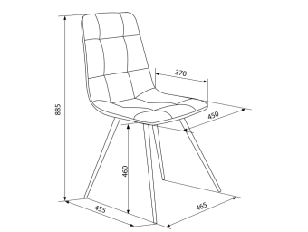 Кресло Бюрократ CH-K1 т.серый Holland 18 металл черный на ножках