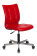 Кресло Бюрократ CH-330M (эко.кожа, без мех. качания, крест. металл, до 120 кг) Красный