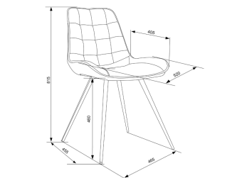 Кресло Бюрократ CH-K2_2 комплект 2шт св.коричневый