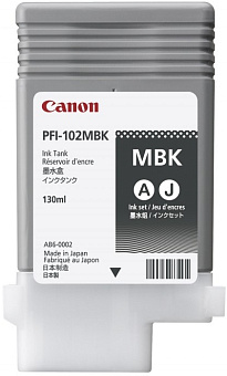 Картридж струйный Canon PFI-102MBK для IPF 500/600/700/750, матовый чёрный