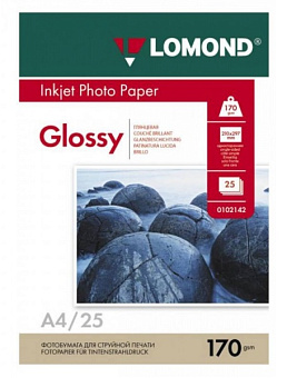 Бумага Lomond [A4] глянцевая, 170гр/м2, 50л