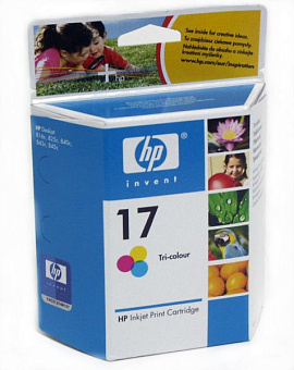 Картридж струйный HP 17 (C6625A) для HP DJ 825C/840C/843C/845C, многоцветный