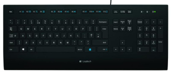 Клавиатура проводная Logitech K280E Black