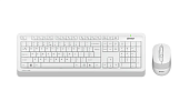 Комплект беспроводной (клавиатура+мышь) A4Tech Fstyler FG1010S Wireless белый/серый