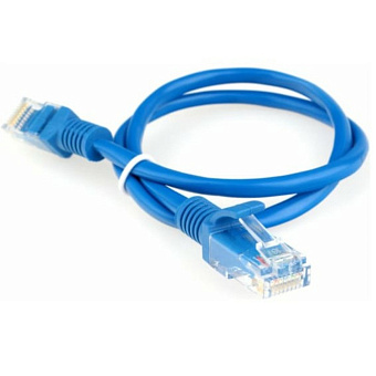 Кабель патч-корд Patch cord кат.5e  0.5м, Гарнизон, многожильный, синий