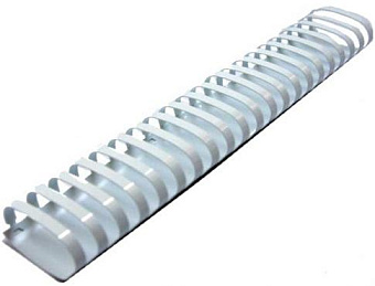 Пружина пластиковая Fellowes 51мм, белая, 50шт