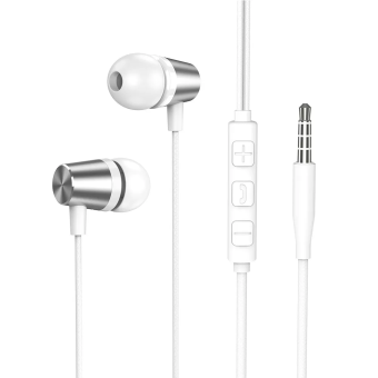 Наушники проводные Deppa Stereo Alum Mini Silver