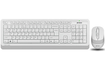 Комплект беспроводной (клавиатура+мышь) A4Tech Fstyler FG1010 Wireless белый/серый