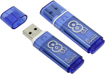 Флешка 8Gb SmartBuy Glossy USB Blue