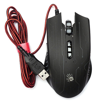 Мышь проводная A4Tech Bloody Q82 6200dpi черный