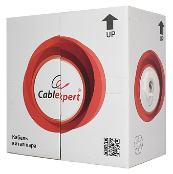 Кабель витая пара внутренний 4 пары UTP кат.5e (305м) омедненный Cablexpert UPC-5051E-SOL
