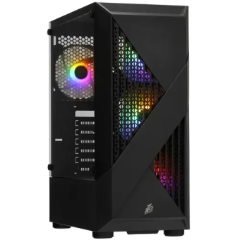 Корпус 1STPLAYER FIREROSE F3-A-BK-4F1 FRGB ATX чёрный