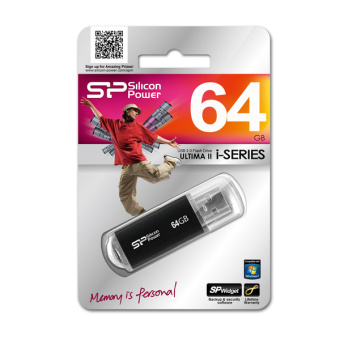 Флешка .64Gb Silicon Power ULTIMA II-I USB черный