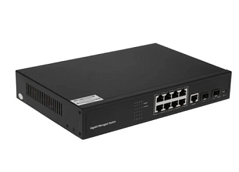 Коммутатор 8 port Cudy GS2008S2 1000 Мбит/с 2*SFP