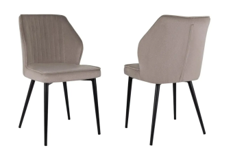 Кресло Бюрократ CH-K5_2 комплект 2шт т.бежевый Holland 61 металл черный на ножках