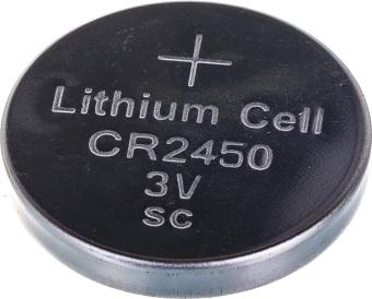 Элемент питания CR2450, 3V, 1шт, Kocмос CR2450 на блистере