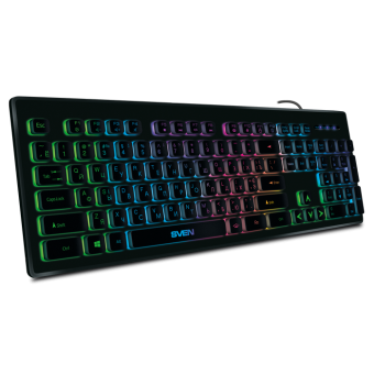 Клавиатура проводная SVEN KB-C7500EL RGB Led Black