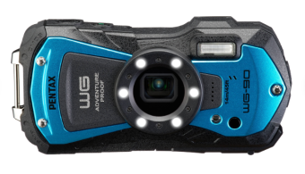 Цифровая фотокамера Pentax WG-90 (CMOS, 16Mpx, f/3.5(W) - f/5.5, SD) черно-синий