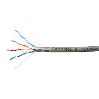 Кабель витая пара внутренний 4 пары FTP кат.5e (100м) медный SkyNet Light (Fluke Test)