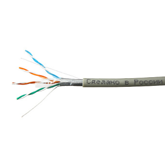 Кабель витая пара внутренний 4 пары FTP кат.5e (100м) медный SkyNet Light (Fluke Test)