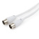Кабель коаксиальный TV (m) < - > TV (f) 3.0m, Cablexpert, телевизионный, удлинительный, белый