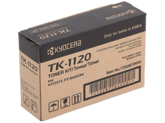 Картридж лазерный Kyocera TK-1120 для FS-1060DN/1025MFP/1125MFP, 3000 стр. черный